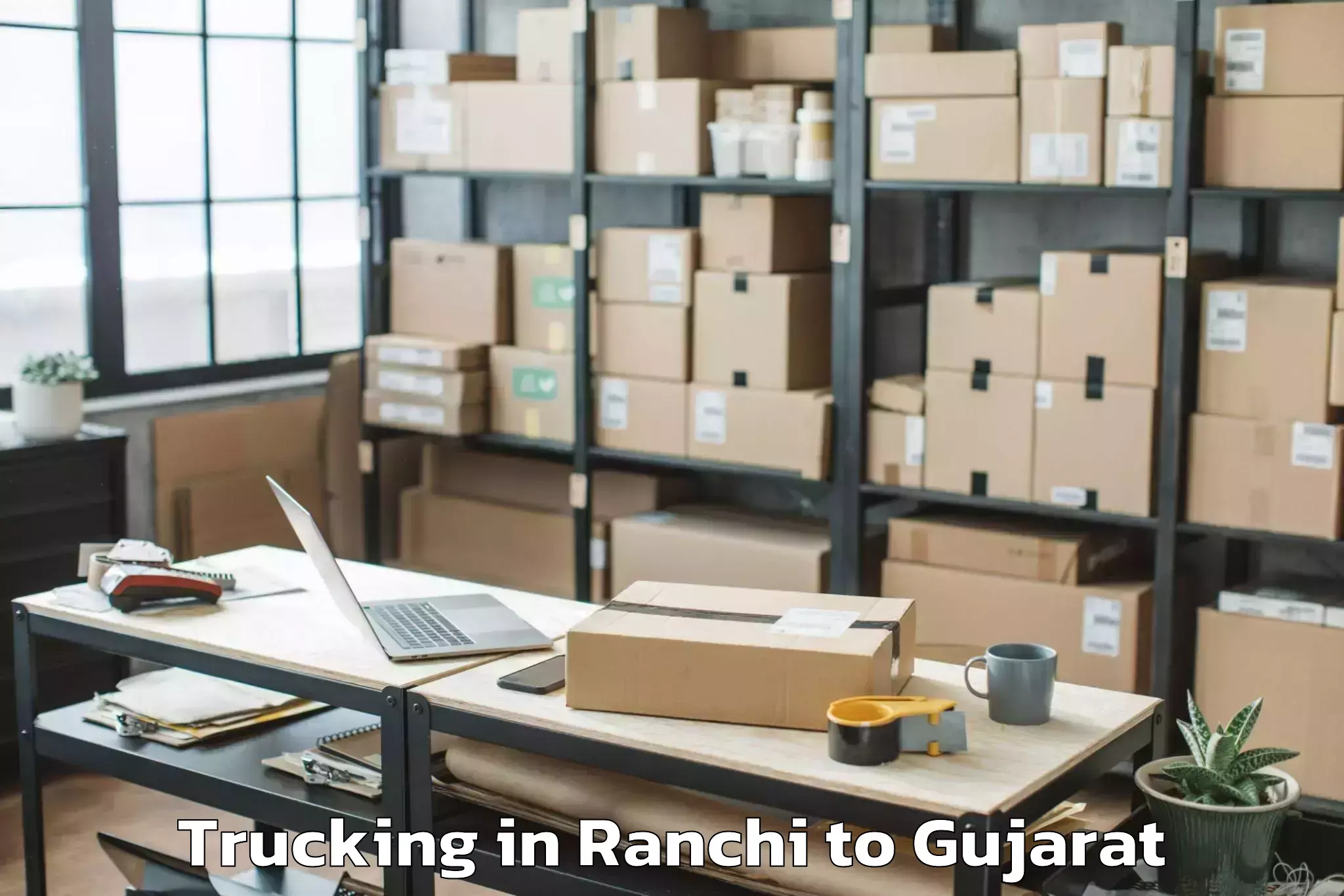 Ranchi to Gujarat University Ahmedabad Trucking